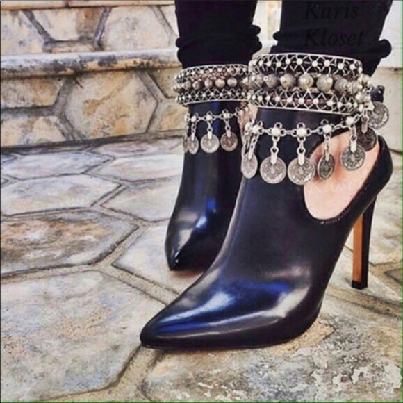 Ali-Kat Jewelry - Boho Coin Anklet - Antiqued Pirate Gold